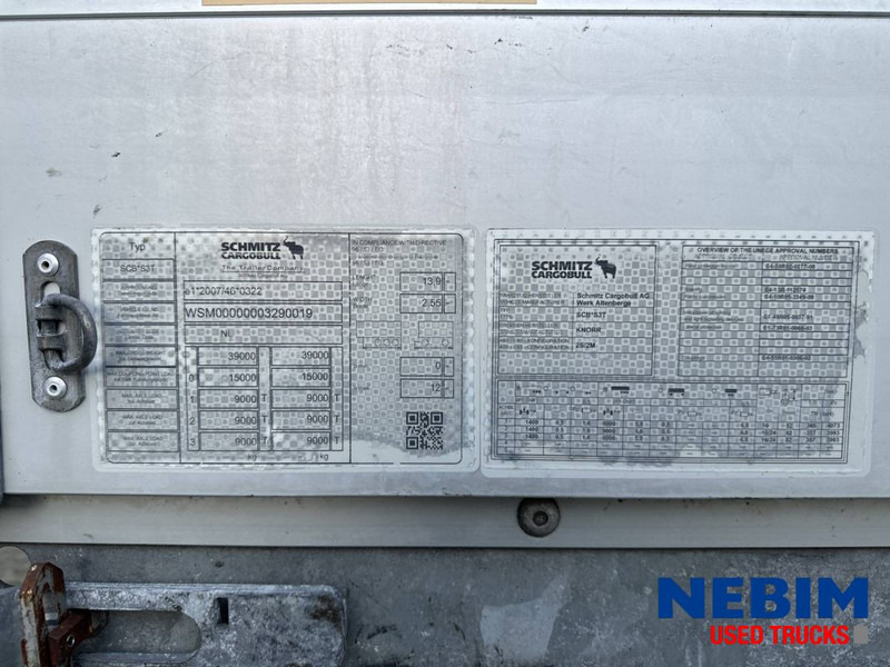 Schmitz Cargobull SCB*S3T - Curtainsider / Pritsche Plane / Sliding roof - 侧帘半拖车:图5 Schmitz Cargobull SCB*S3T - Curtainsider / Pritsche Plane / Sliding roof - 侧帘半拖车:图5