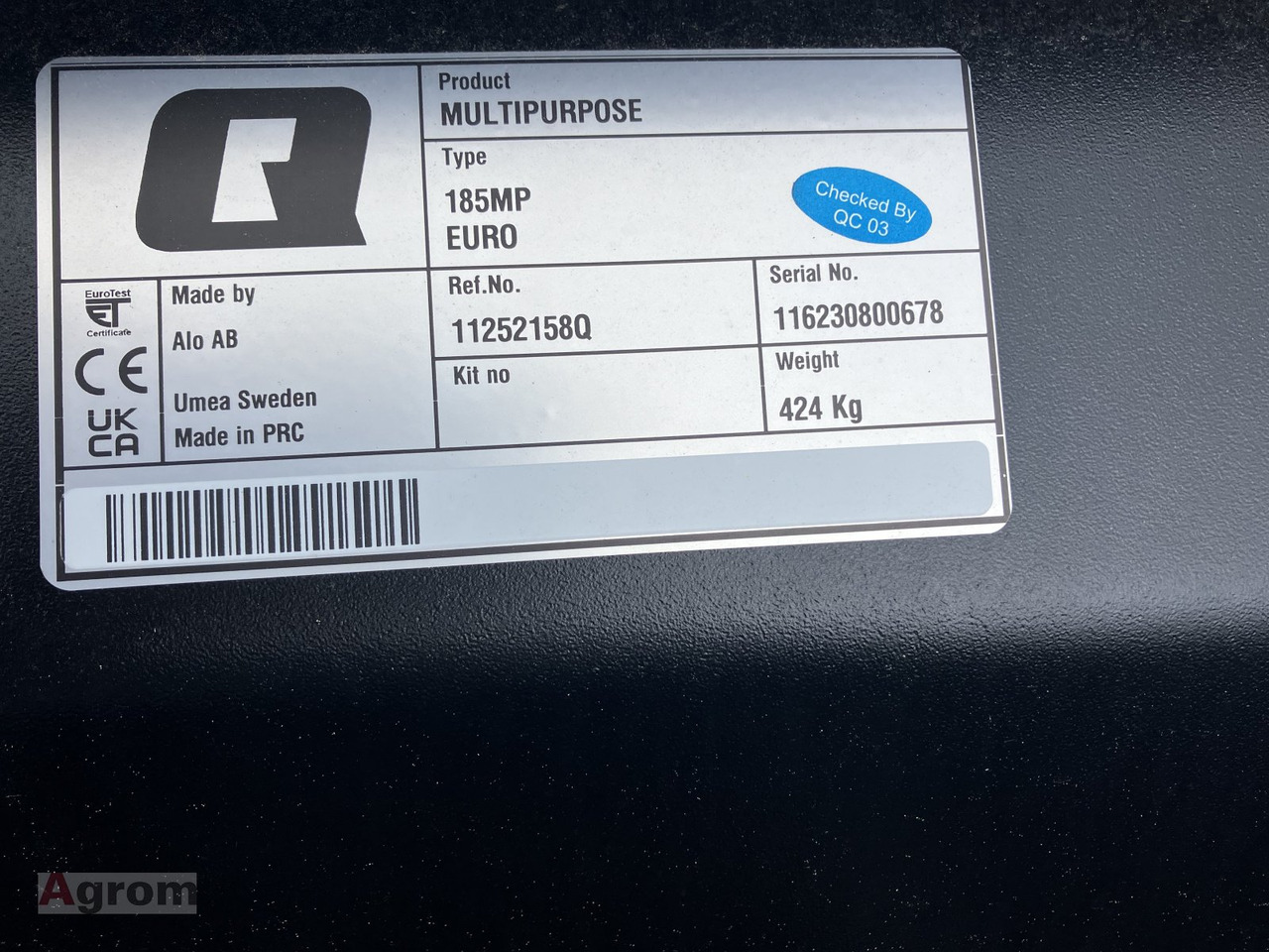 ALÖ 4in1 Klappschaufel 185 MP - 装载机铲斗 适用于 建筑机械:图3 ALÖ 4in1 Klappschaufel 185 MP - 装载机铲斗 适用于 建筑机械:图3