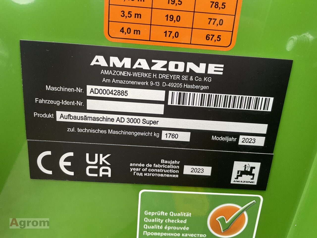 Amazone KE 3002-190 / AD 3000 Super - 条播机:图5 Amazone KE 3002-190 / AD 3000 Super - 条播机:图5