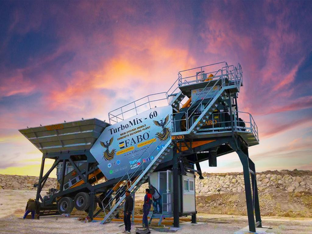 FABO mobile concrete batching plant - 混凝土厂:图1 FABO mobile concrete batching plant - 混凝土厂:图1