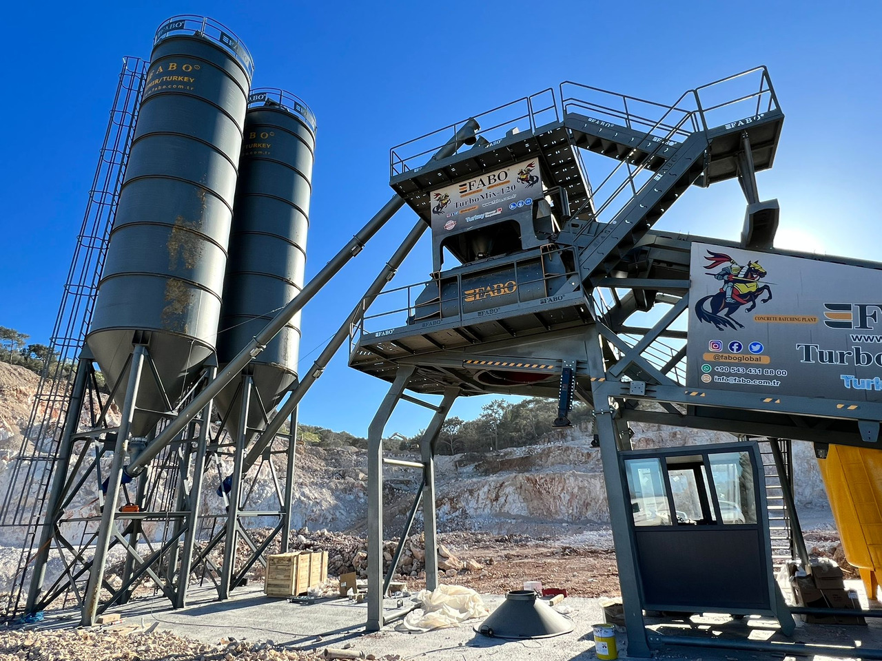 FABO mobile concrete batching plant - 混凝土厂:图2 FABO mobile concrete batching plant - 混凝土厂:图2