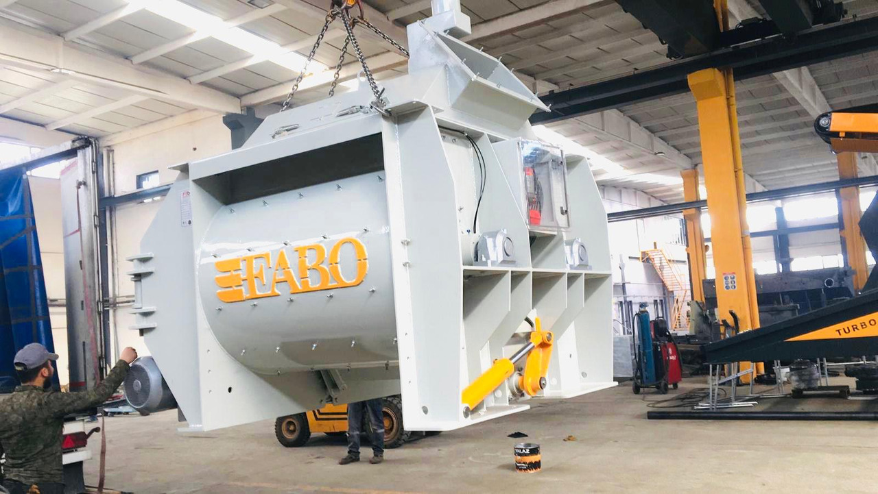 FABO twin shaft mixer - 混凝土搅拌机:图1 FABO twin shaft mixer - 混凝土搅拌机:图1