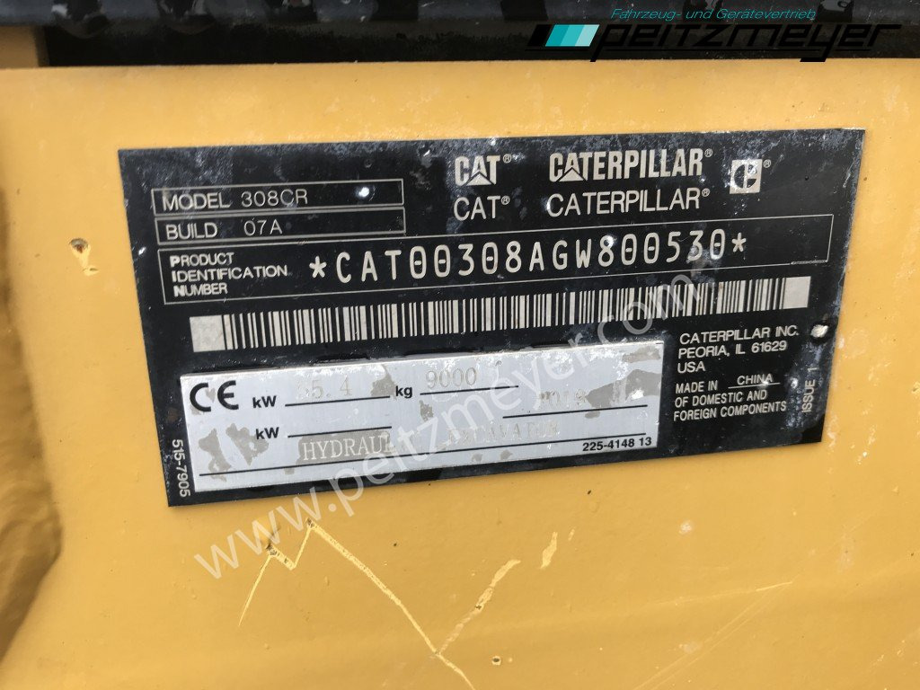 小型挖掘机 CAT Kurzheckbagger 308-07 ECR Powertilt:图22 小型挖掘机 CAT Kurzheckbagger 308-07 ECR Powertilt:图22