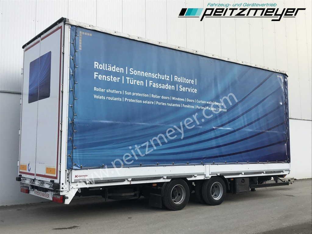 KRUKENMEIER Jumboanhänger TLPS 16,4, Hubdach, Edscha, verzinkt RSAB - 栏板式/ 平板拖车:图1 KRUKENMEIER Jumboanhänger TLPS 16,4, Hubdach, Edscha, verzinkt RSAB - 栏板式/ 平板拖车:图1