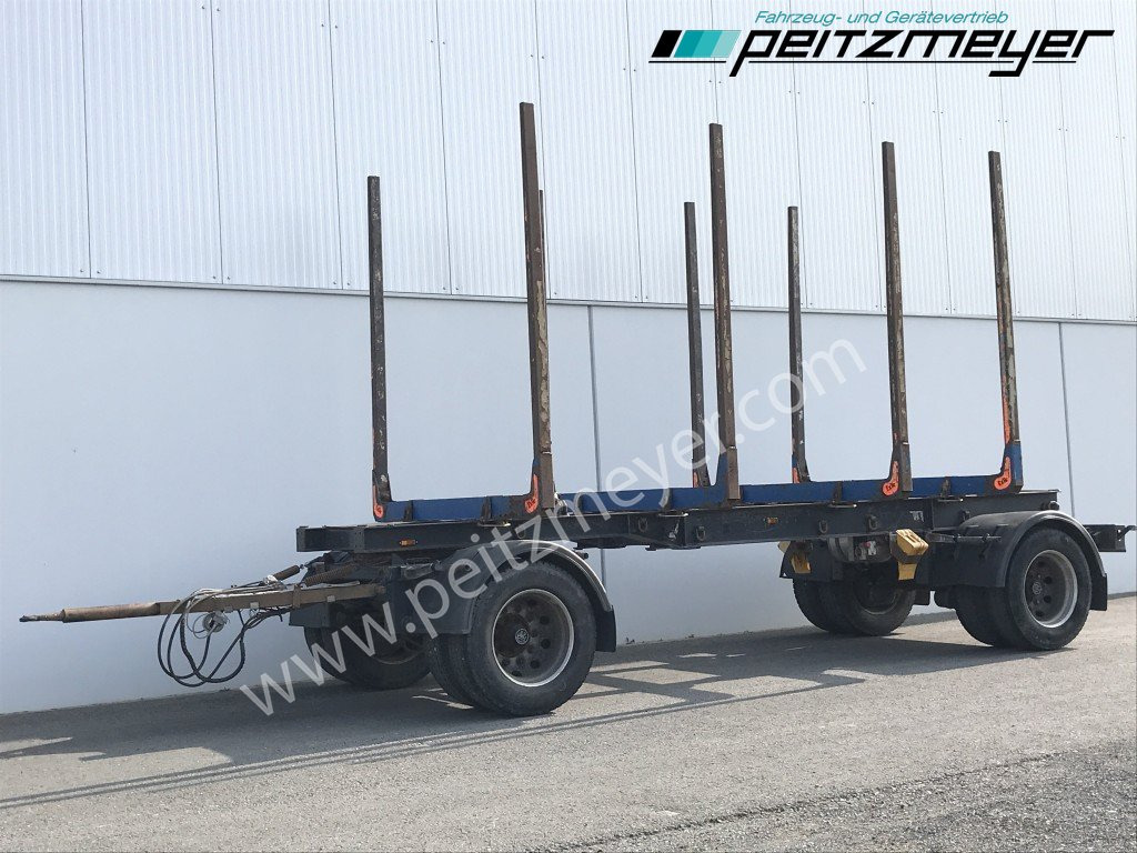 Krämer Kurzholzanhänger 20 t. Holzanhänger 4 Paar Exte Stahlrungen, Alcoa Alufelgen - 木材运输拖车:图4 Krämer Kurzholzanhänger 20 t. Holzanhänger 4 Paar Exte Stahlrungen, Alcoa Alufelgen - 木材运输拖车:图4