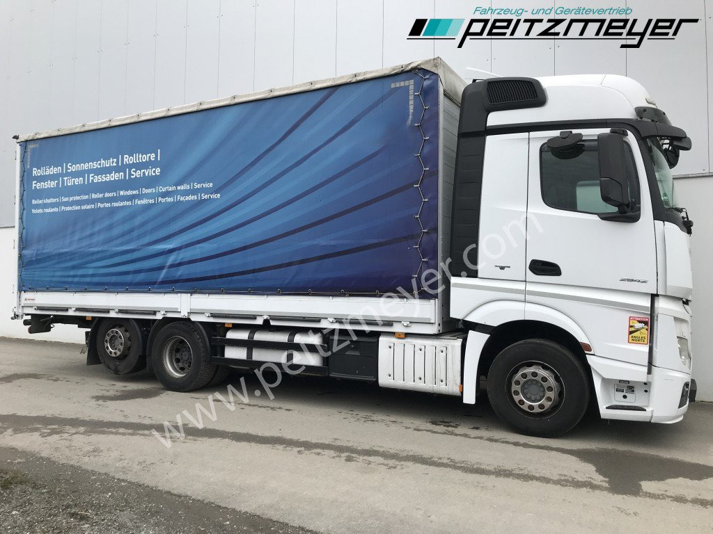 MERCEDES-BENZ Actros 2542 LL Pritsche, EU 6, Klima, Standklima, - 侧帘卡车:图3 MERCEDES-BENZ Actros 2542 LL Pritsche, EU 6, Klima, Standklima, - 侧帘卡车:图3