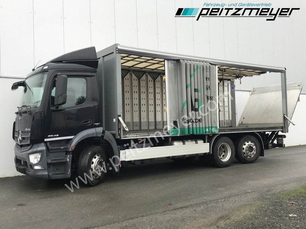 MERCEDES-BENZ Antos 2543 LL Getränke Schiebeplane Retarder, 2 x AHK, LBW 2 t., Lenkachse - 饮料运输车:图1 MERCEDES-BENZ Antos 2543 LL Getränke Schiebeplane Retarder, 2 x AHK, LBW 2 t., Lenkachse - 饮料运输车:图1