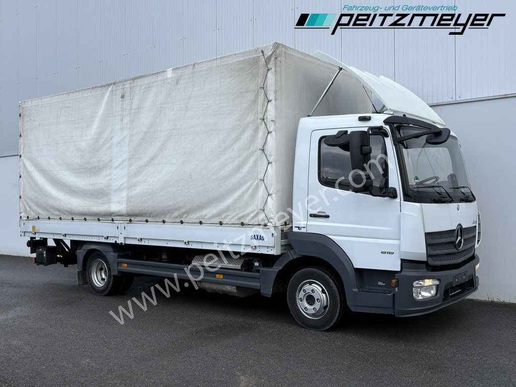 MERCEDES-BENZ Atego 818 L Pritsche + LBW, Klima, 3 Sitzer, 94 tkm - 侧帘卡车:图2 MERCEDES-BENZ Atego 818 L Pritsche + LBW, Klima, 3 Sitzer, 94 tkm - 侧帘卡车:图2