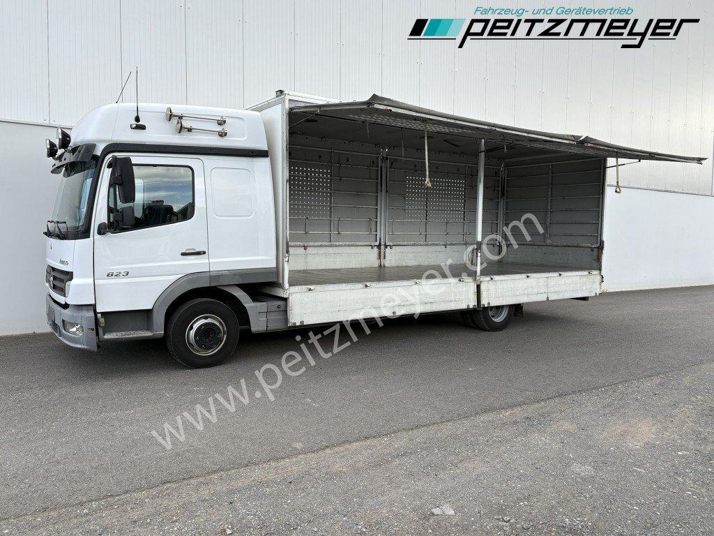MERCEDES-BENZ Atego 823 L Geflügelpritsche L - Fahrerhaus, Klima, 2 x AHK - 厢式卡车:图1 MERCEDES-BENZ Atego 823 L Geflügelpritsche L - Fahrerhaus, Klima, 2 x AHK - 厢式卡车:图1