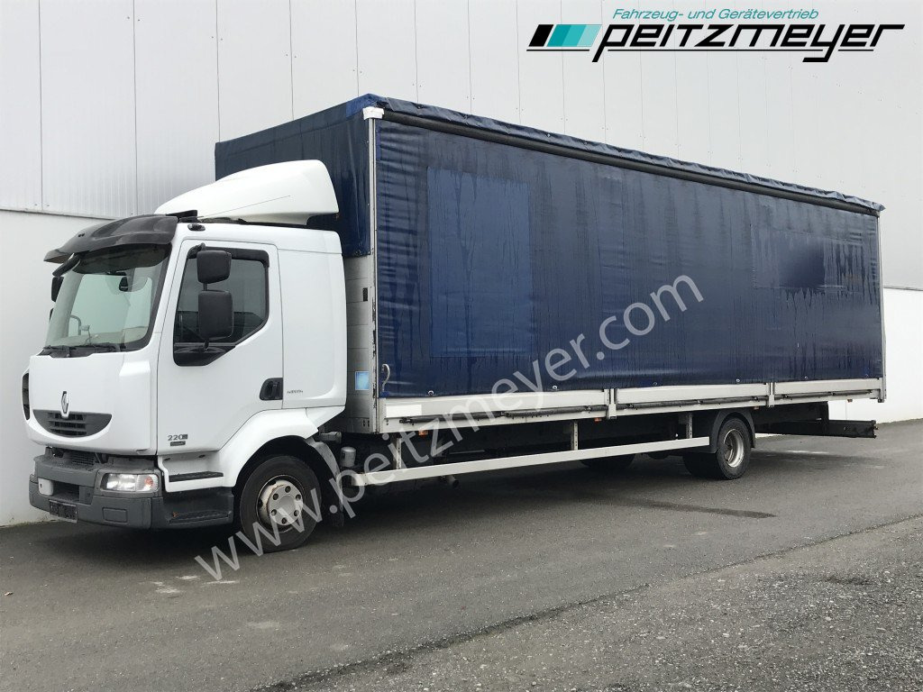 RENAULT (F) Midlum 220.12 Maxi Pritsche 9,5 m MAXI - 侧帘卡车:图1 RENAULT (F) Midlum 220.12 Maxi Pritsche 9,5 m MAXI - 侧帘卡车:图1