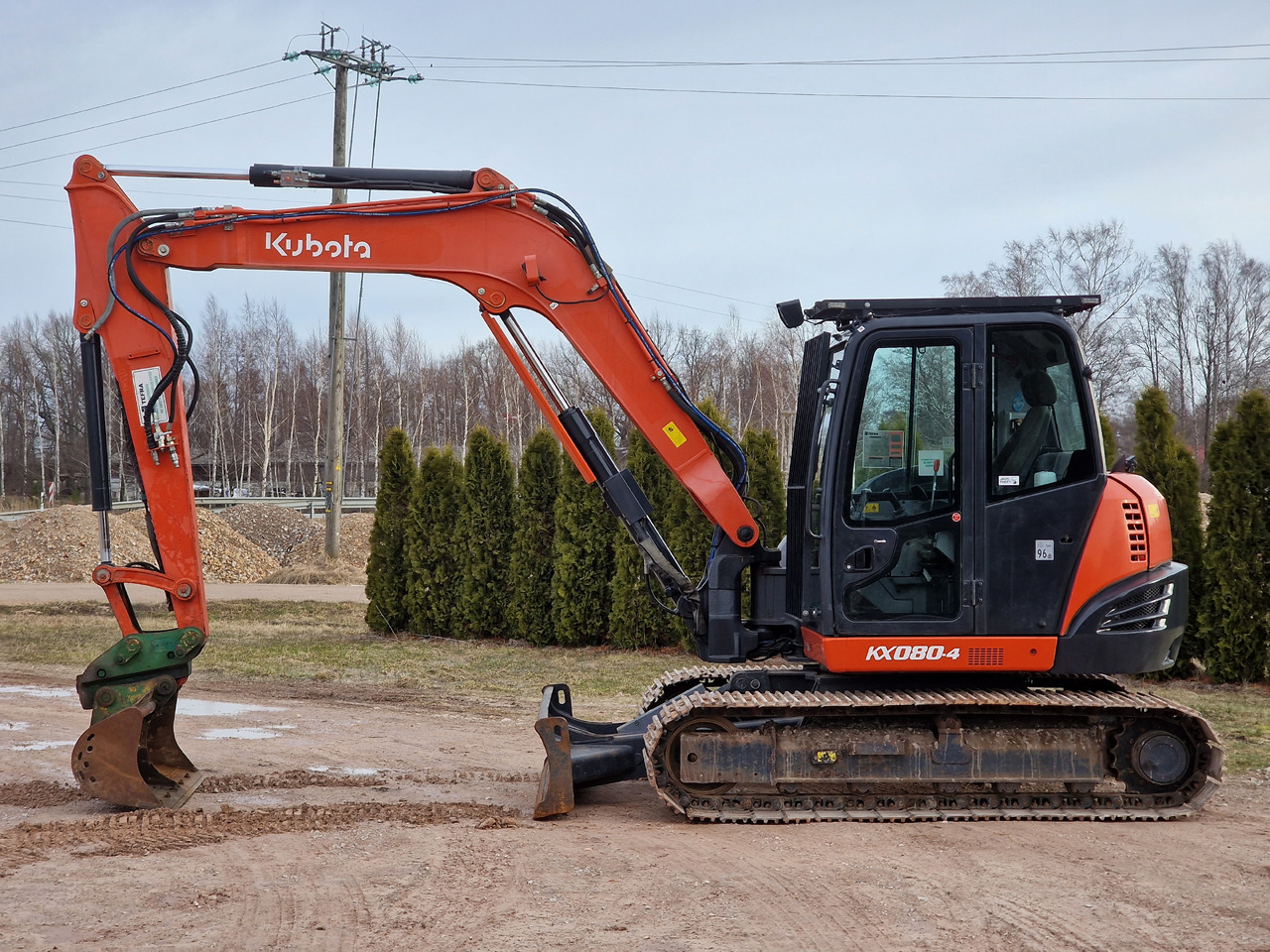 KUBOTA KX080-4. Metal tracks. - 小型挖掘机:图3 KUBOTA KX080-4. Metal tracks. - 小型挖掘机:图3
