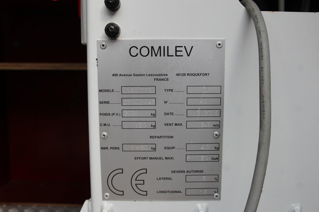Renault Master Comilev 100TF1 10m Klima nur 423h HU-UVV - 车载空中平台:图2 Renault Master Comilev 100TF1 10m Klima nur 423h HU-UVV - 车载空中平台:图2