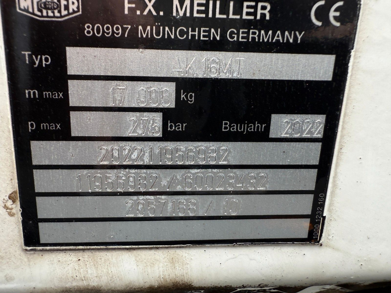 翻斗车 Mercedes-Benz Actros 2543 6x2 Meiller AK 16.T：图8
