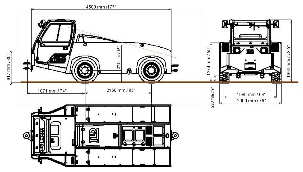 TLD Pushback TMX150-12 - 后推牵引车:图2 TLD Pushback TMX150-12 - 后推牵引车:图2
