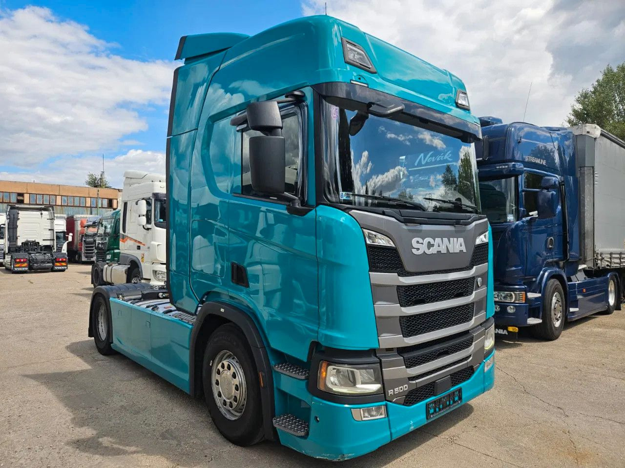 Scania R500 Standard-Turquoise-Standklima-Big NAVI-Hydr - 牵引车:图2 Scania R500 Standard-Turquoise-Standklima-Big NAVI-Hydr - 牵引车:图2