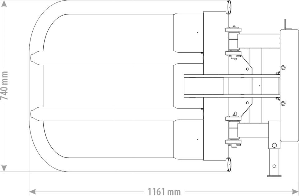 Ballenzange Rundbellenzange Silozange Frontlader Euro Fendt - 夹具:图2 Ballenzange Rundbellenzange Silozange Frontlader Euro Fendt - 夹具:图2