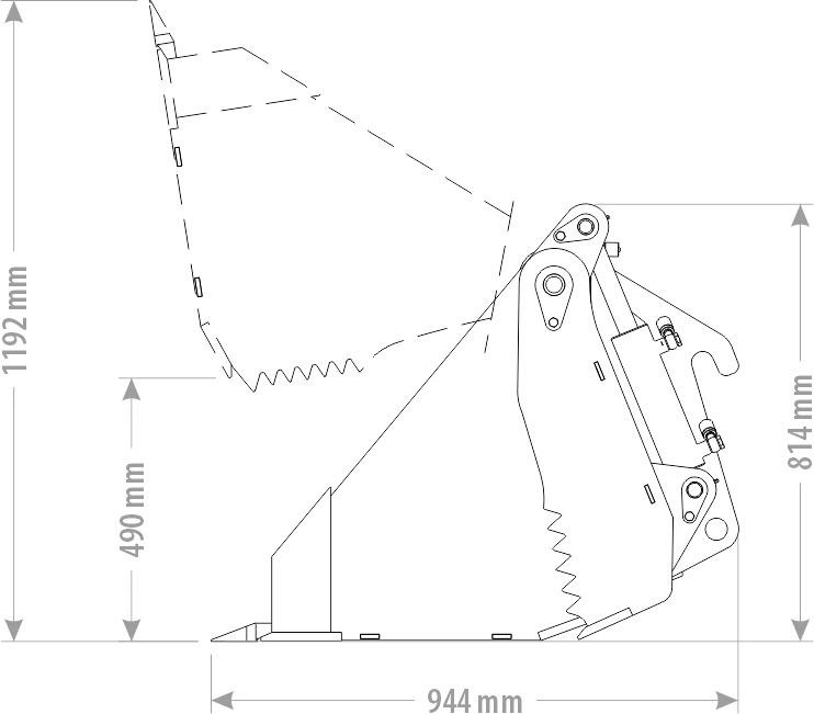 Klappschaufel 4 in 1 Schaufel Radlader Kramer Cat Liebherr Euro - 装载机铲斗:图2 Klappschaufel 4 in 1 Schaufel Radlader Kramer Cat Liebherr Euro - 装载机铲斗:图2