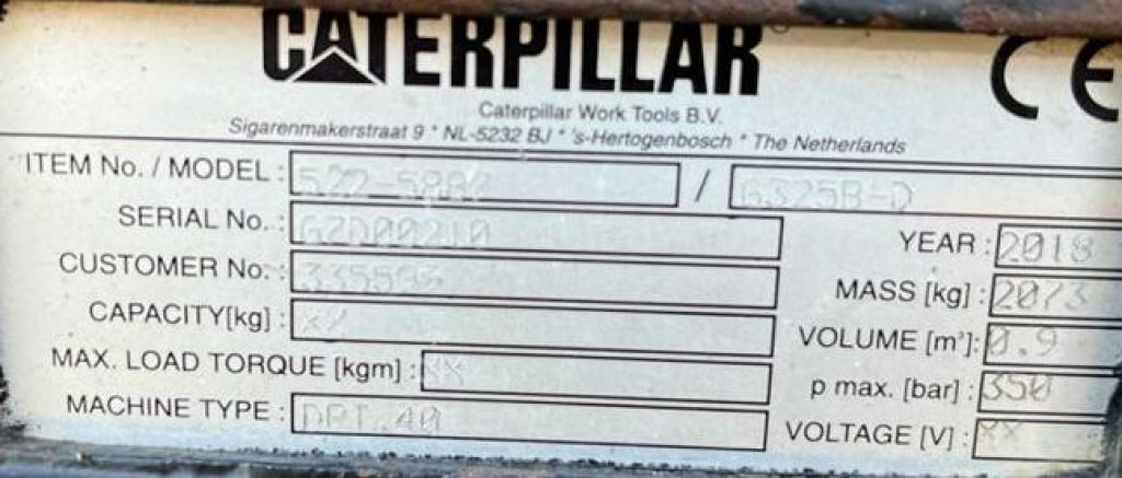CATERPILLAR Sortiergreifer 325 B D Anbaugeräte Baumaschinen Sortiergreifer 900Ltr. für Maschine 25-50to - 建筑机械:图3 CATERPILLAR Sortiergreifer 325 B D Anbaugeräte Baumaschinen Sortiergreifer 900Ltr. für Maschine 25-50to - 建筑机械:图3