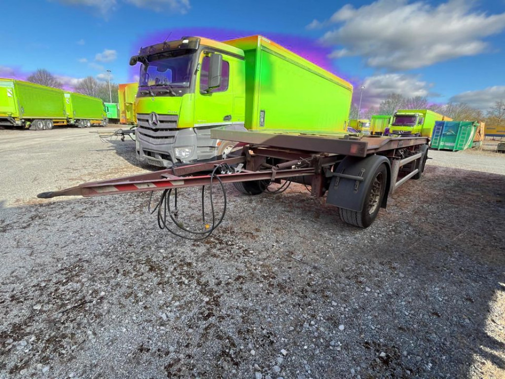 HUEFFERMANN HUEFFERMANN 2-achs Abrollanhänger Containeranhänger HAR 18.70 Außenrollenanhg. - 滚出式/ 箕斗拖车:图1 HUEFFERMANN HUEFFERMANN 2-achs Abrollanhänger Containeranhänger HAR 18.70 Außenrollenanhg. - 滚出式/ 箕斗拖车:图1