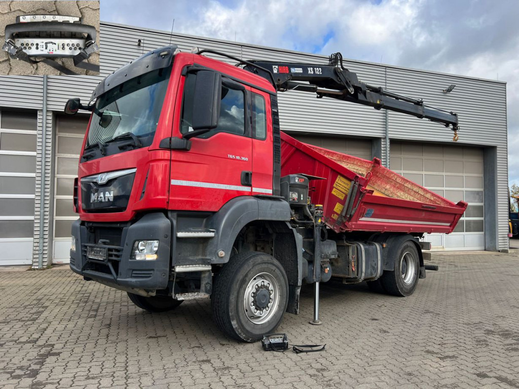 MAN TG-S 2-Achs Allradkipper Kran 18.360 4x4 BL Funk - 翻斗车, 起重车:图1 MAN TG-S 2-Achs Allradkipper Kran 18.360 4x4 BL Funk - 翻斗车, 起重车:图1