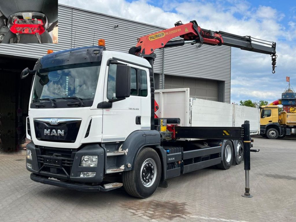 MAN TG-S 26.420 6x2 BL Pritsche Kran Palf. PK 22002+ - 起重车:图1 MAN TG-S 26.420 6x2 BL Pritsche Kran Palf. PK 22002+ - 起重车:图1