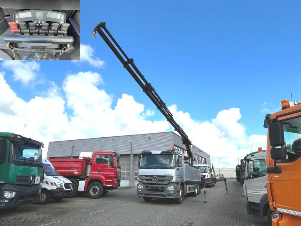 MERCEDES-BENZ Actros 2546 L 6x2  Pritsche Heckkran Hiab 288 6xhyd - 栏板式/ 平板卡车, 起重车:图1 MERCEDES-BENZ Actros 2546 L 6x2  Pritsche Heckkran Hiab 288 6xhyd - 栏板式/ 平板卡车, 起重车:图1