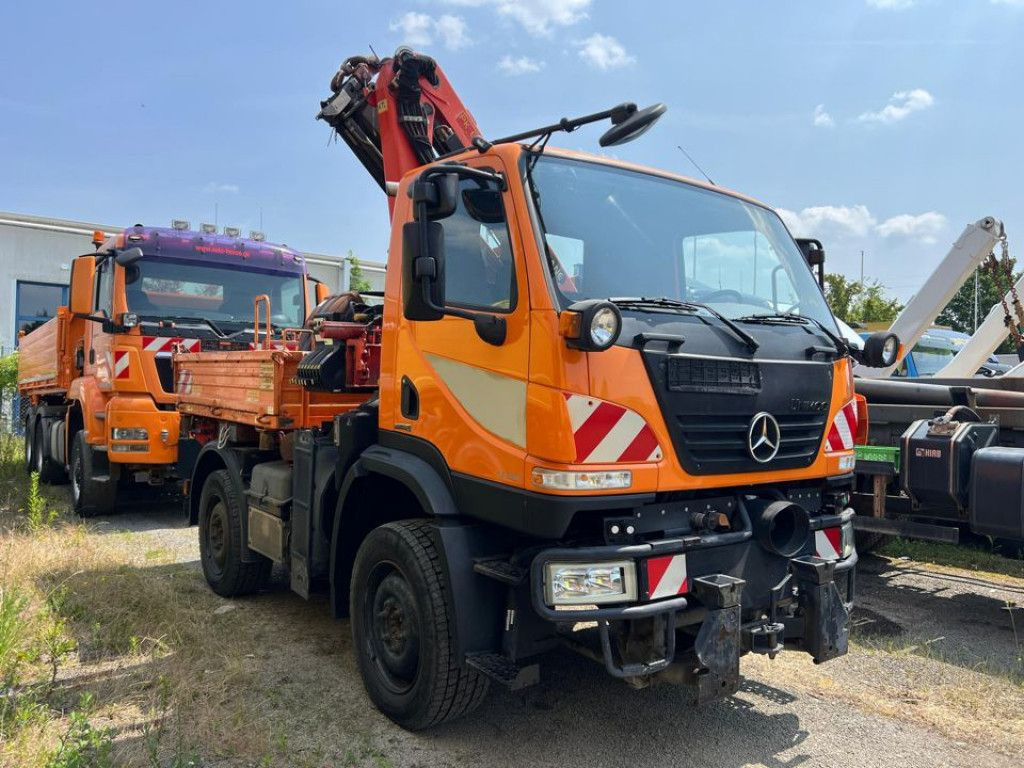 Mercedes-Benz Unimog U20 2-Achs Allradkipper Kran Palfinger Kr - 翻斗车, 起重车:图2 Mercedes-Benz Unimog U20 2-Achs Allradkipper Kran Palfinger Kr - 翻斗车, 起重车:图2