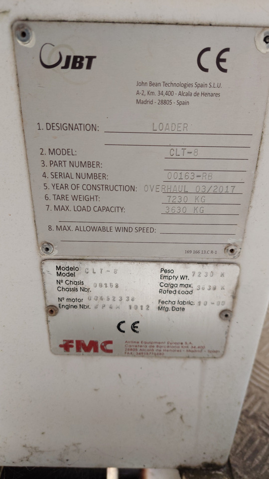 CLT-8 Speedloader FMC - 空运货物装载机:图2 CLT-8 Speedloader FMC - 空运货物装载机:图2