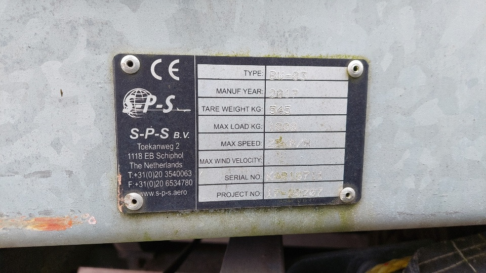 SPS BW01/BW03 Baggage cart - 地面支援设备:图2 SPS BW01/BW03 Baggage cart - 地面支援设备:图2