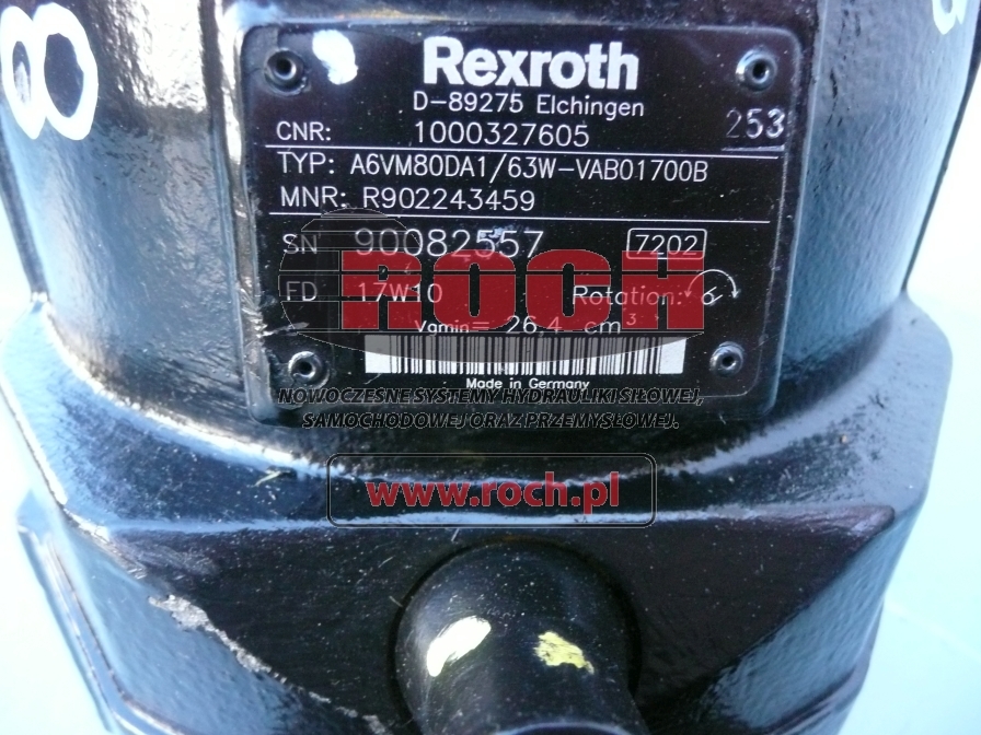 REXROTH A6VM80DA1/63W-VAB01700B 1000327605 - 液压马达 适用于 伸缩臂叉装车:图2 REXROTH A6VM80DA1/63W-VAB01700B 1000327605 - 液压马达 适用于 伸缩臂叉装车:图2