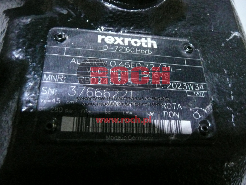 REXROTH AL A10VO45 LIEBHERR 10331353 - 液压泵:图1 REXROTH AL A10VO45 LIEBHERR 10331353 - 液压泵:图1