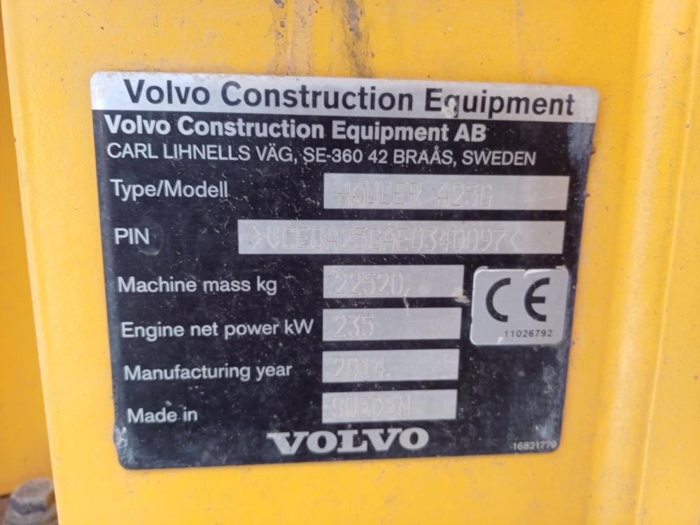 Volvo A25G 租赁 Volvo A25G：图14