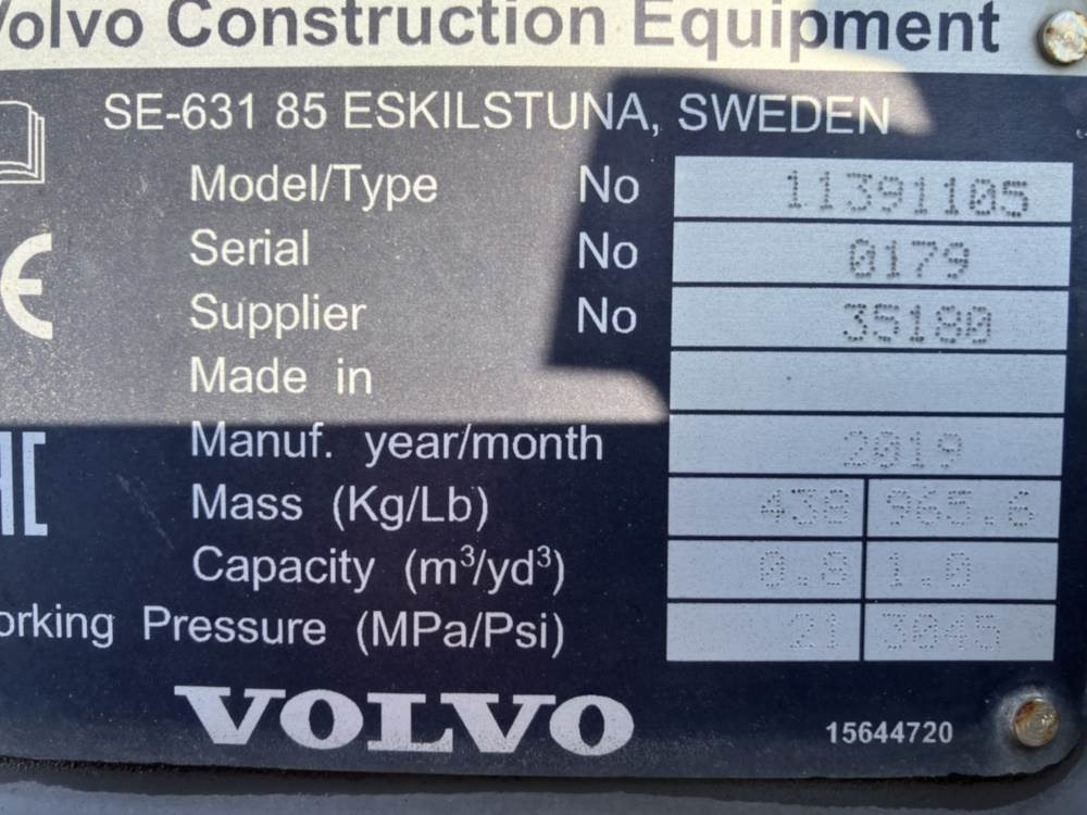 Volvo Klappschaufel mit Messer TPZ - 铲斗:图5 Volvo Klappschaufel mit Messer TPZ - 铲斗:图5