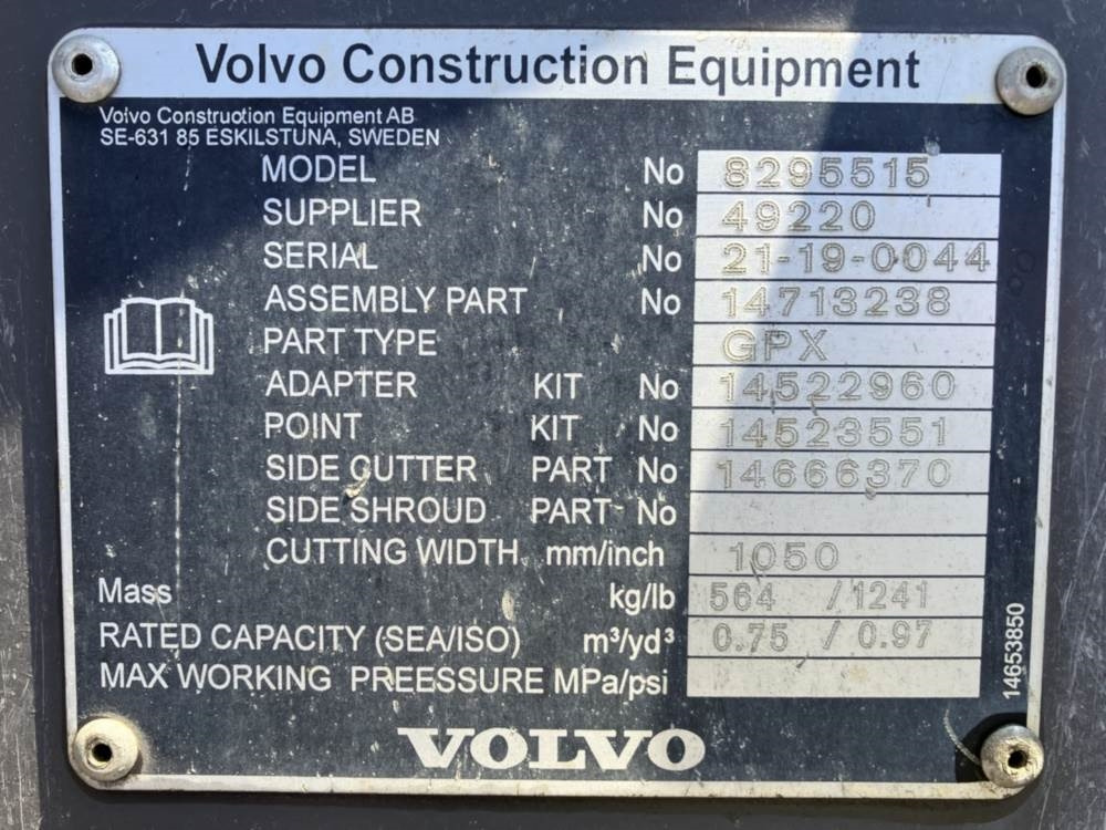 Volvo Tieflöffel mit Zähnen S60 - 反铲装载机:图5 Volvo Tieflöffel mit Zähnen S60 - 反铲装载机:图5