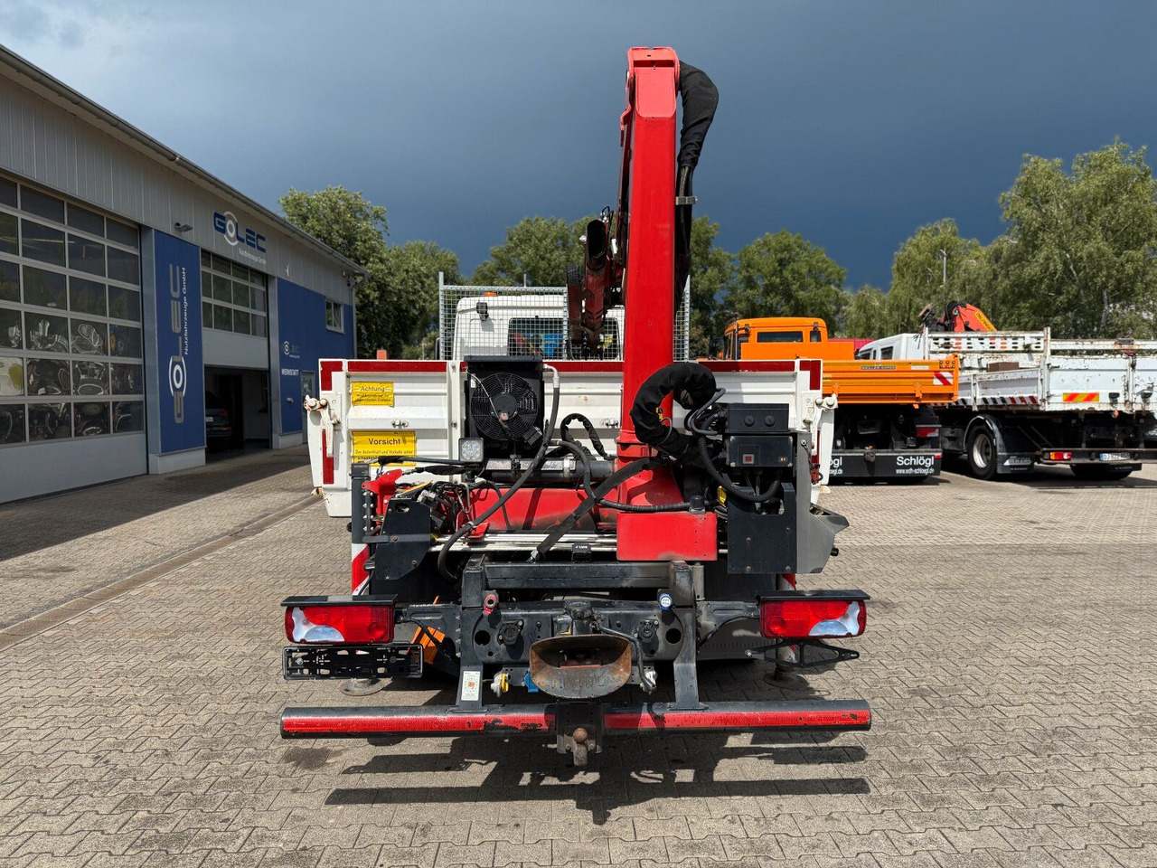 翻斗货车 MAN TGL 8.220 4x2 Kipper Kran Palfinger 7.001-K A：图7