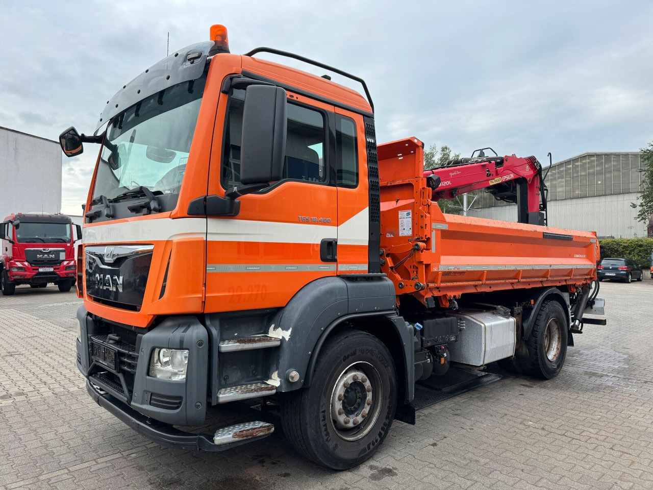 MAN TGS 18.400 4x2 Kipper Bordmatic Kran Palfinger - 起重车:图2 MAN TGS 18.400 4x2 Kipper Bordmatic Kran Palfinger - 起重车:图2