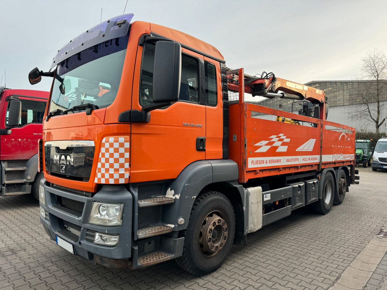 MAN TGS 26.400 6x2 Pritsche Kran Palfinger PK 18001L - 起重车:图2 MAN TGS 26.400 6x2 Pritsche Kran Palfinger PK 18001L - 起重车:图2