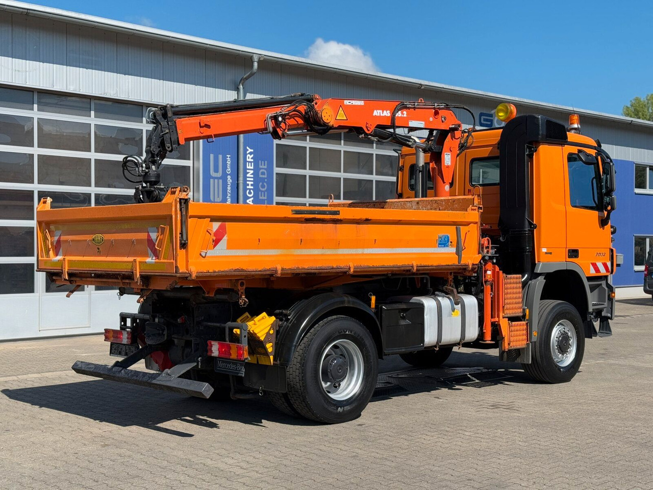 Mercedes-Benz ACTROS 2044 4x4 Kipper Kran ATLAS 65.2 A2L - 翻斗车, 起重车:图5 Mercedes-Benz ACTROS 2044 4x4 Kipper Kran ATLAS 65.2 A2L - 翻斗车, 起重车:图5