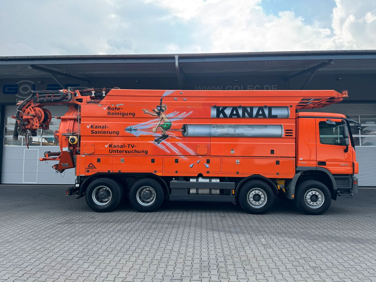 Mercedes-Benz ACTROS 4148 8x4 Kanalreiniger & Wasserrückgewinn - 真空车:图3 Mercedes-Benz ACTROS 4148 8x4 Kanalreiniger & Wasserrückgewinn - 真空车:图3