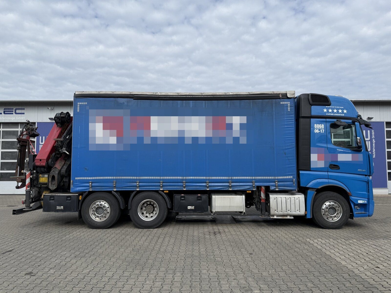 Mercedes-Benz Actros 6x2 Pritsche Kran Palfinger PK34002 + JIB - 栏板式/ 平板卡车, 起重车:图2 Mercedes-Benz Actros 6x2 Pritsche Kran Palfinger PK34002 + JIB - 栏板式/ 平板卡车, 起重车:图2