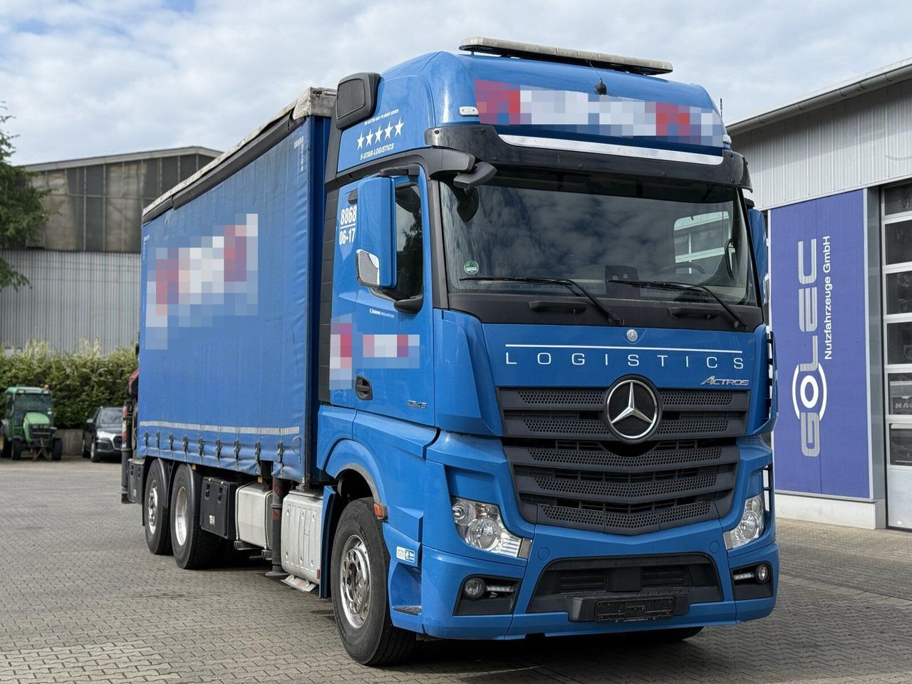 Mercedes-Benz Actros 6x2 Pritsche Kran Palfinger PK34002 + JIB - 起重车:图1 Mercedes-Benz Actros 6x2 Pritsche Kran Palfinger PK34002 + JIB - 起重车:图1