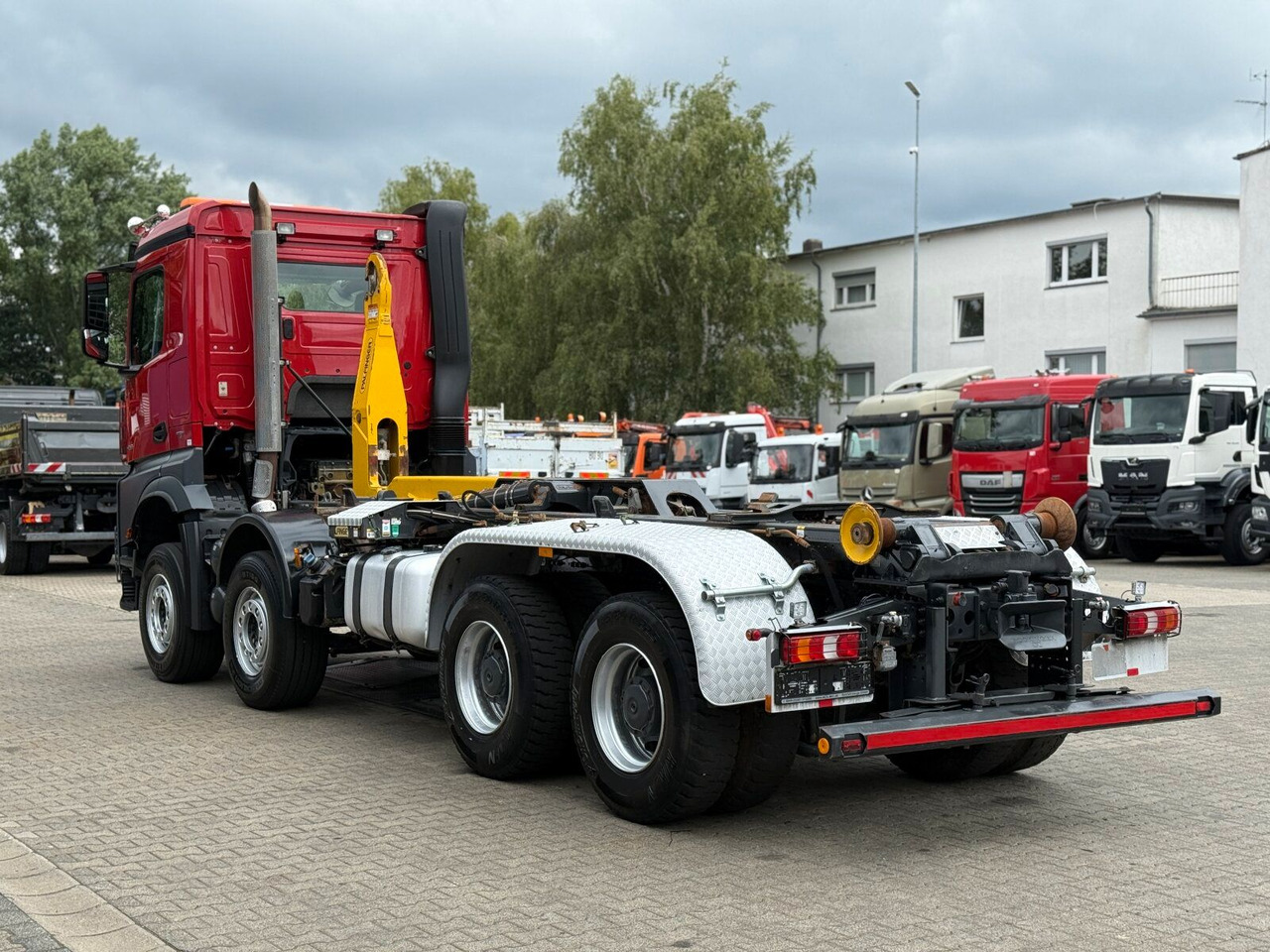 Mercedes-Benz Arocs 4158 8x4 Abrollkipper Palfinger Knickarm - 吊钩升降车:图5 Mercedes-Benz Arocs 4158 8x4 Abrollkipper Palfinger Knickarm - 吊钩升降车:图5