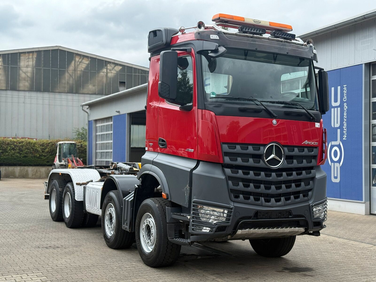 Mercedes-Benz Arocs 4158 8x4 Abrollkipper Palfinger Knickarm - 吊钩升降车:图1 Mercedes-Benz Arocs 4158 8x4 Abrollkipper Palfinger Knickarm - 吊钩升降车:图1