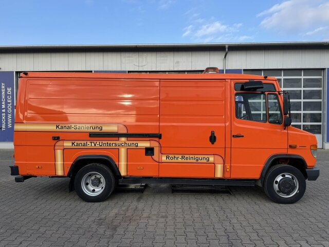 真空车 Mercedes-Benz Vario 818D Kanalreiniger Rockstroh Drain Jet 100：图10