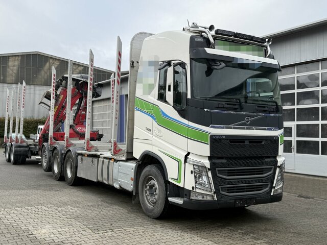 Volvo FH 510 8x4 Holztransporter Kran PENZ + Anhänger - 木材运输车, 起重车:图1 Volvo FH 510 8x4 Holztransporter Kran PENZ + Anhänger - 木材运输车, 起重车:图1