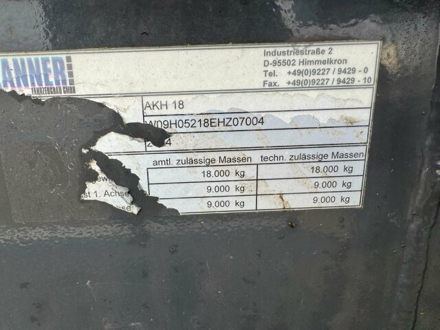 ZANNER AHK 18 Holzanhänger 2 Achse 3350kg - 木材运输拖车:图2 ZANNER AHK 18 Holzanhänger 2 Achse 3350kg - 木材运输拖车:图2