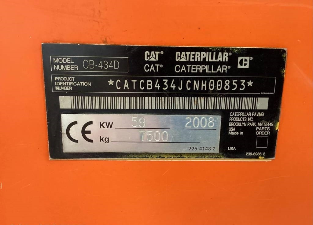 CAT CB 434 D - 压路机:图4 CAT CB 434 D - 压路机:图4