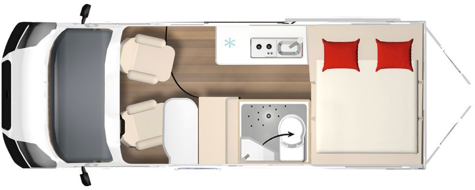Bürstner B66 600 C Gästebett quer zur Sitzgruppe - 露营货车:图2 Bürstner B66 600 C Gästebett quer zur Sitzgruppe - 露营货车:图2