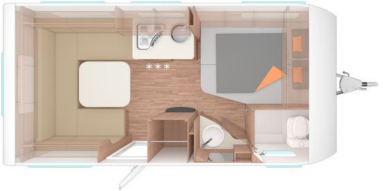 Weinsberg CaraOne 450 FU Fußbodenerw.elektrisch - 旅行拖车:图2 Weinsberg CaraOne 450 FU Fußbodenerw.elektrisch - 旅行拖车:图2