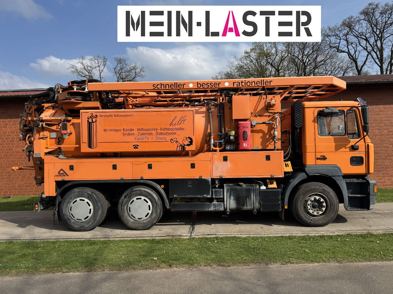 MAN FE 410 Assmann Saug HD Spüler Recycling + FB. - 真空车:图3 MAN FE 410 Assmann Saug HD Spüler Recycling + FB. - 真空车:图3